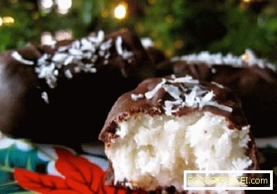 Bounty čokolády s kokosem a čokoládou